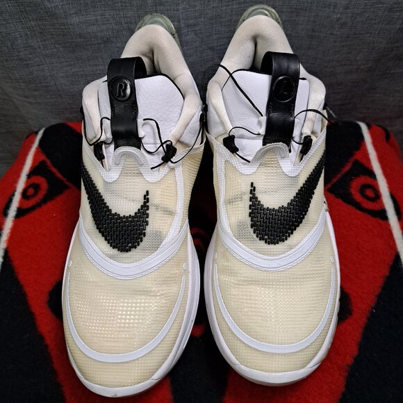 Nike Adapt BB 2.0 Oreo White Cement BQ5397-101 Self-Lacing US 12 Mens Sneaker - Picture 3 of 13